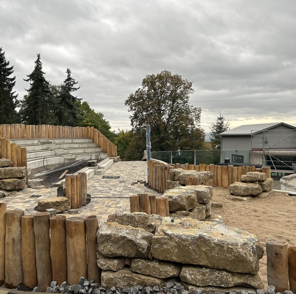 Seehundbaustelle 06.10.25 Die Außenanlagen der im Bau befindlichen Seehundanlage im Zoo Neuwied
